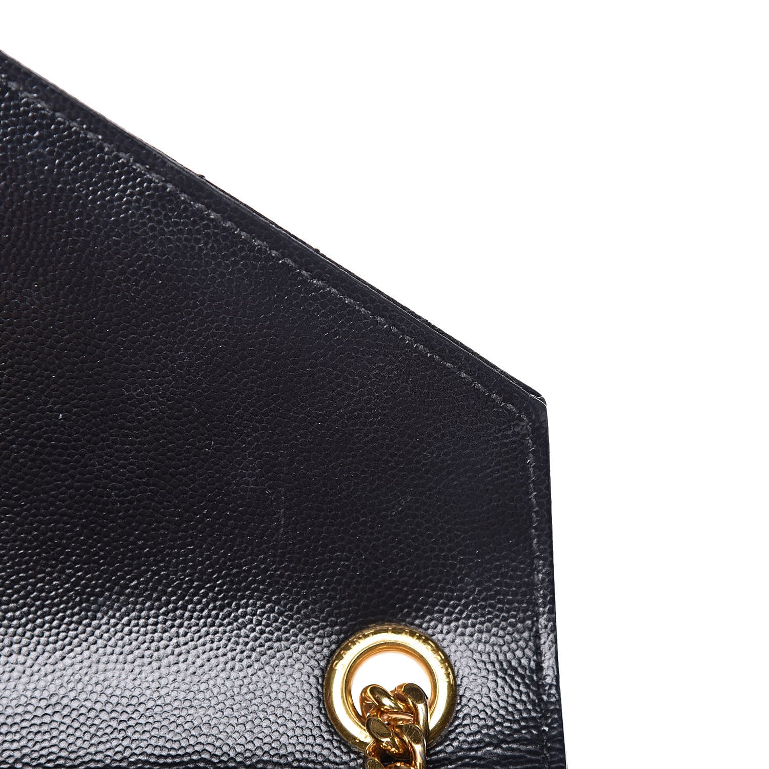 Saint Laurent Grain De Poudre Textured Mixed Matelasse Triquilt Medium Monogram Satchel Black 13 of 16