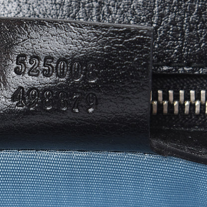 Gucci Calfskin Broadway GG Archive-P Envelope Clutch Black 6 of 9