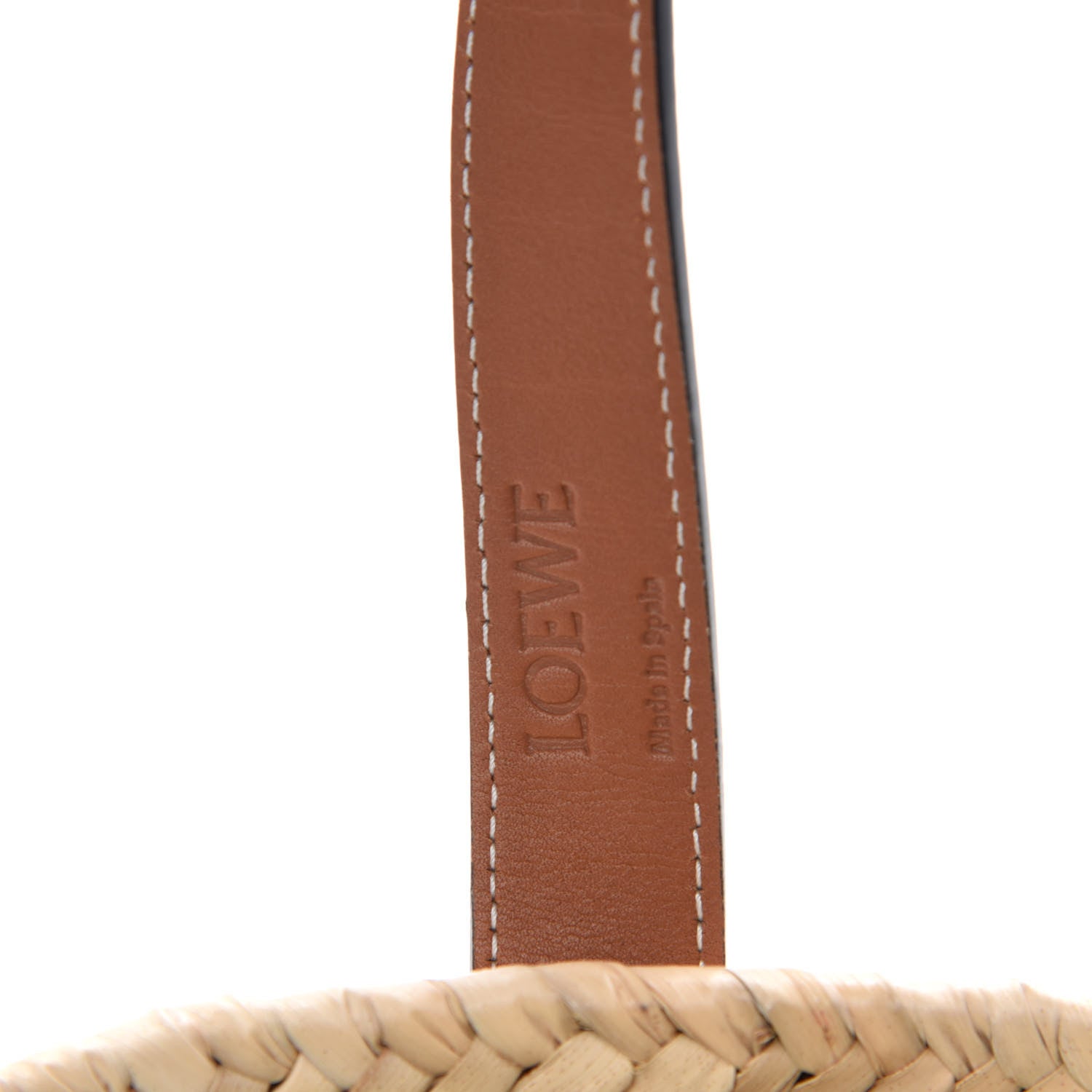 Loewe Raffia Basket Tote Bag Natural Tan 11 of 12