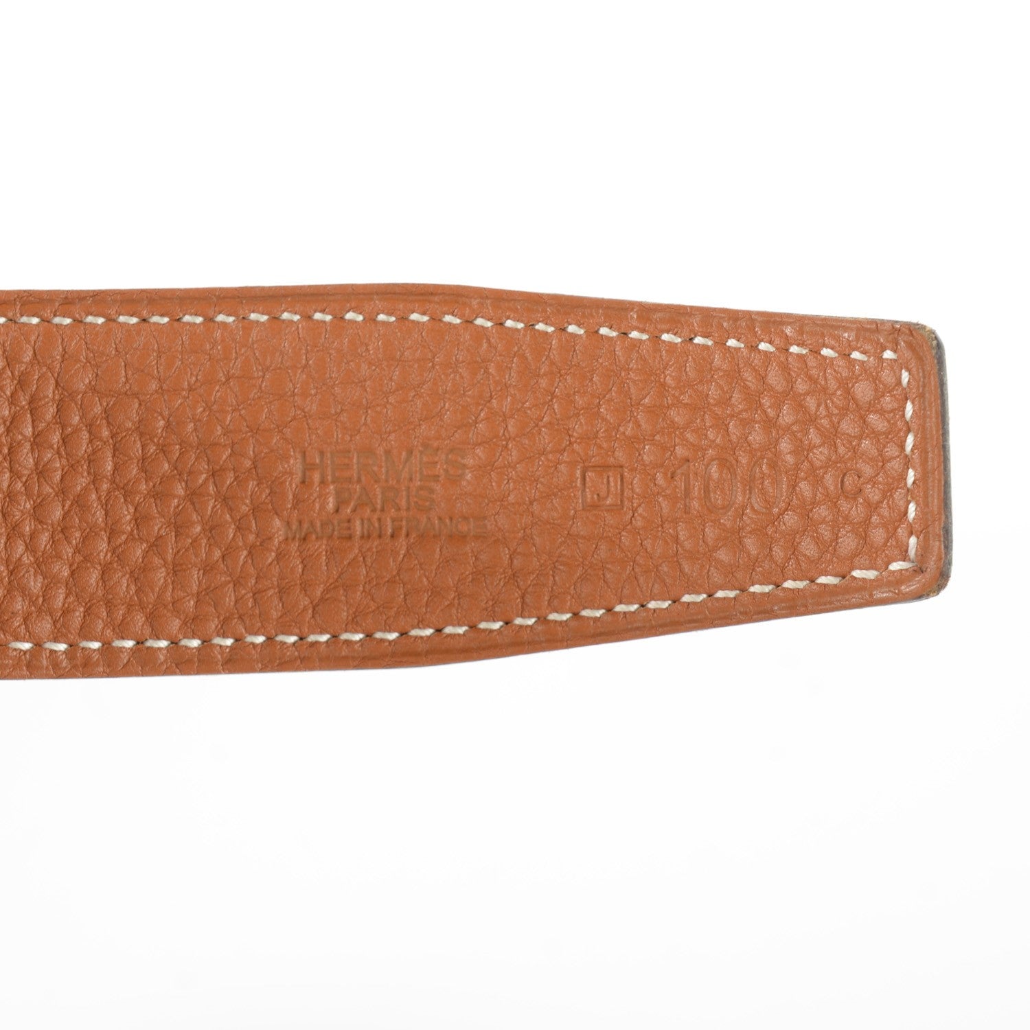 Hermes Box Togo 32mm H Belt 100 Black Gold 7 of 8