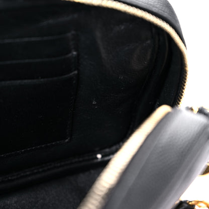 Saint Laurent Grain De Poudre Matelasse Monogram Mini Lou Camera Bag Black 8 of 12