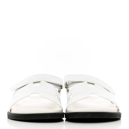 Hermes Calfskin Mens Chypre Sandals 45 White 2 of 24