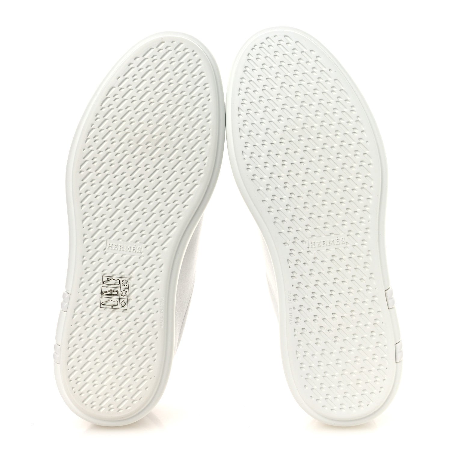 Hermes Calfskin Womens Happy Sneakers 38 White 7 of 12