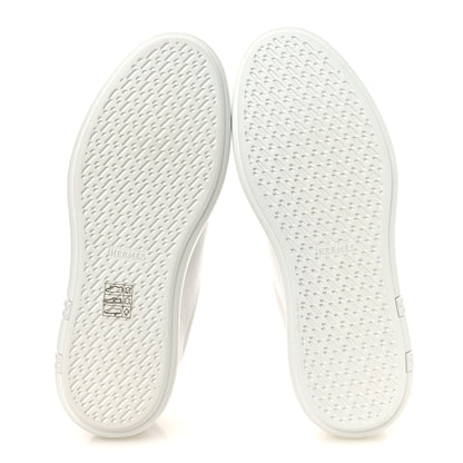 Hermes Calfskin Womens Happy Sneakers 38 White 7 of 12