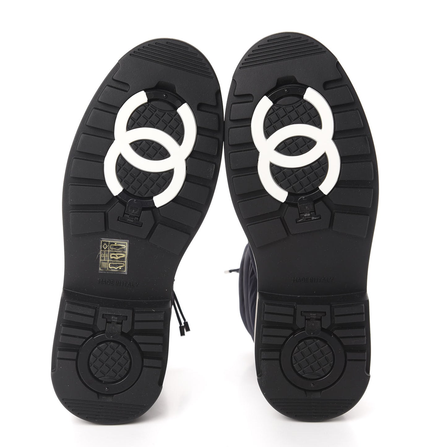 Nylon CC Short Boots 37.5 Navy Black