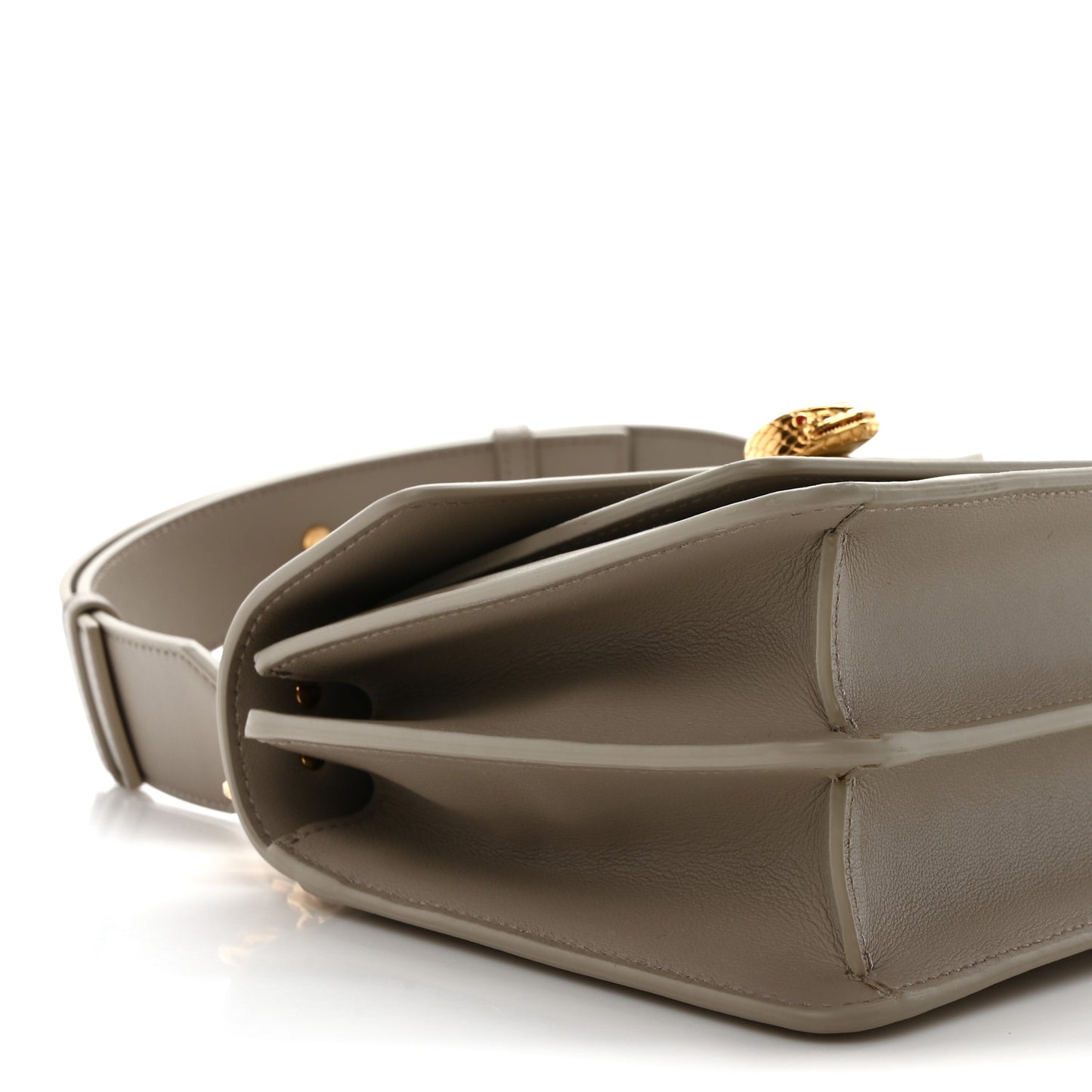 Calfskin Serpenti Forever Maxi Chain Crossbody Bag Grey