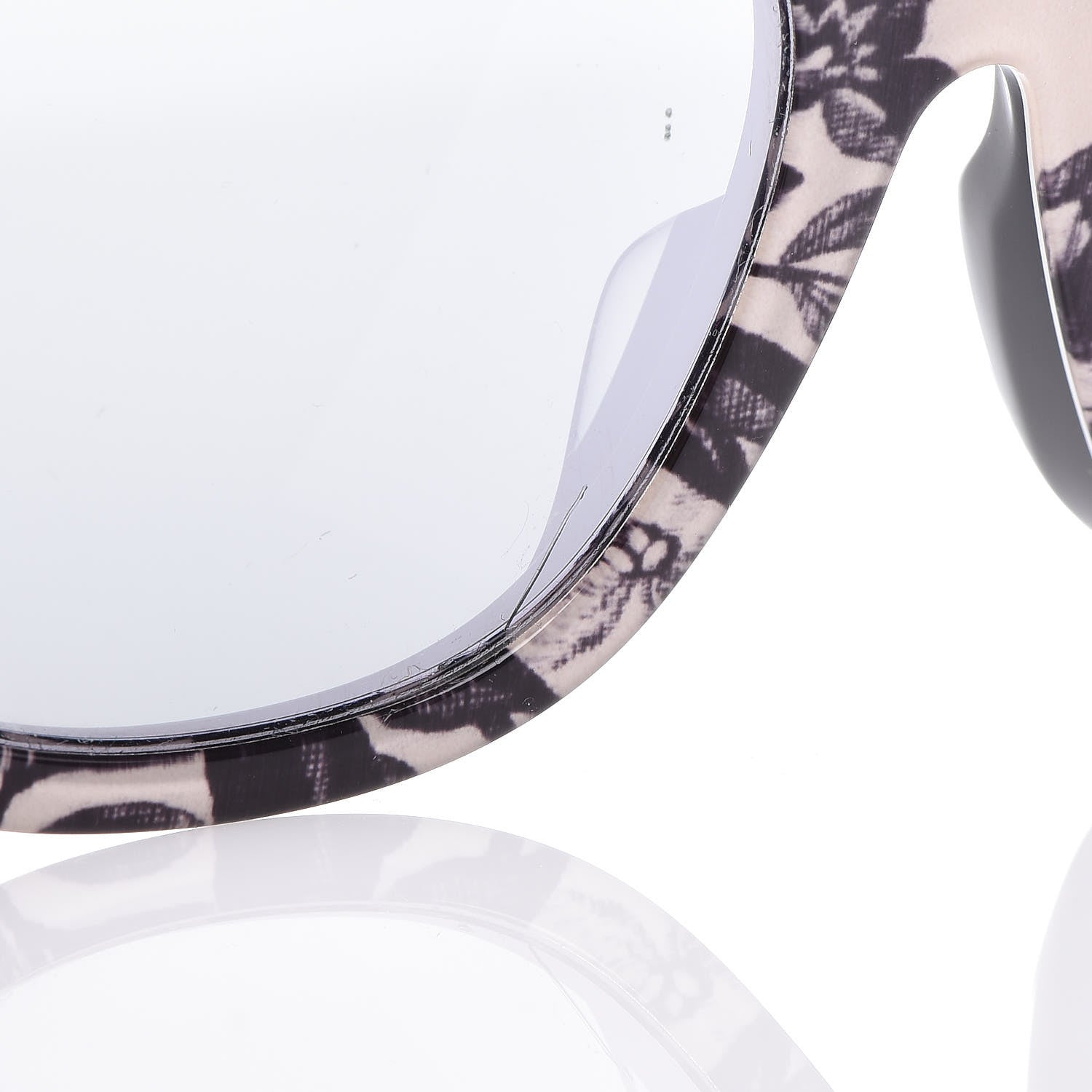 Gucci Acetate Herbarium Print Square Frame Sunglasses GG0029SA White 8 of 9