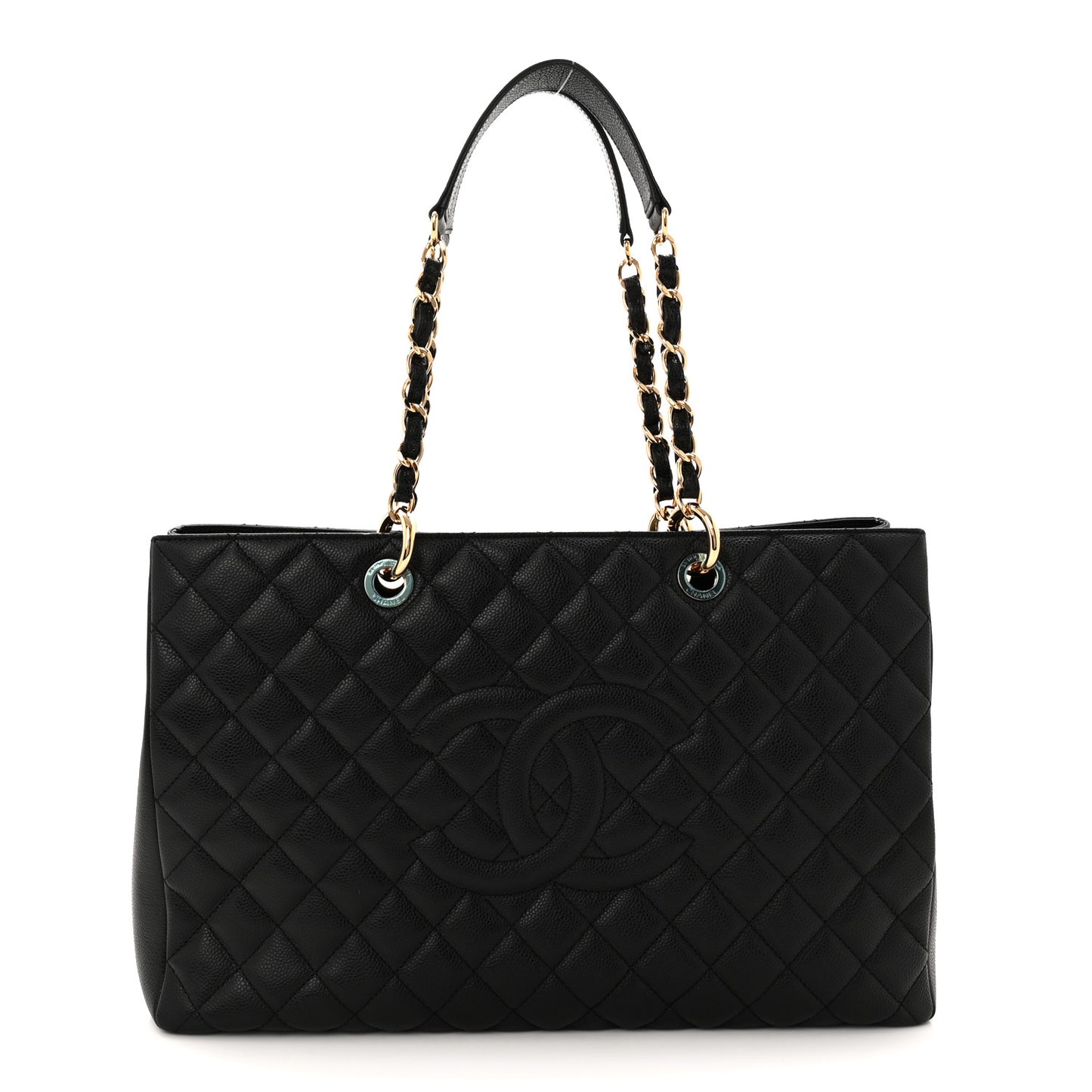 Caviar Quilted XL Grand Shopping Tote GST Black
