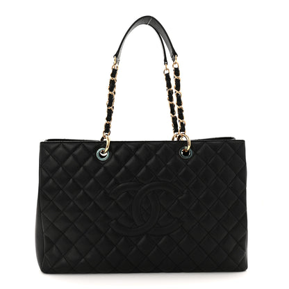 Chanel Caviar Quilted XL Grand Shopping Tote GST Black 1 of 10
