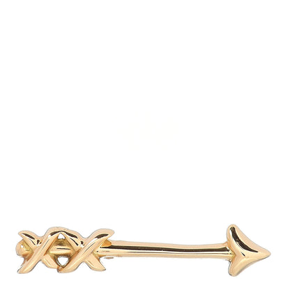 Tiffany 18K Yellow Gold Graffiti Arrow Single Earring 1 of 4