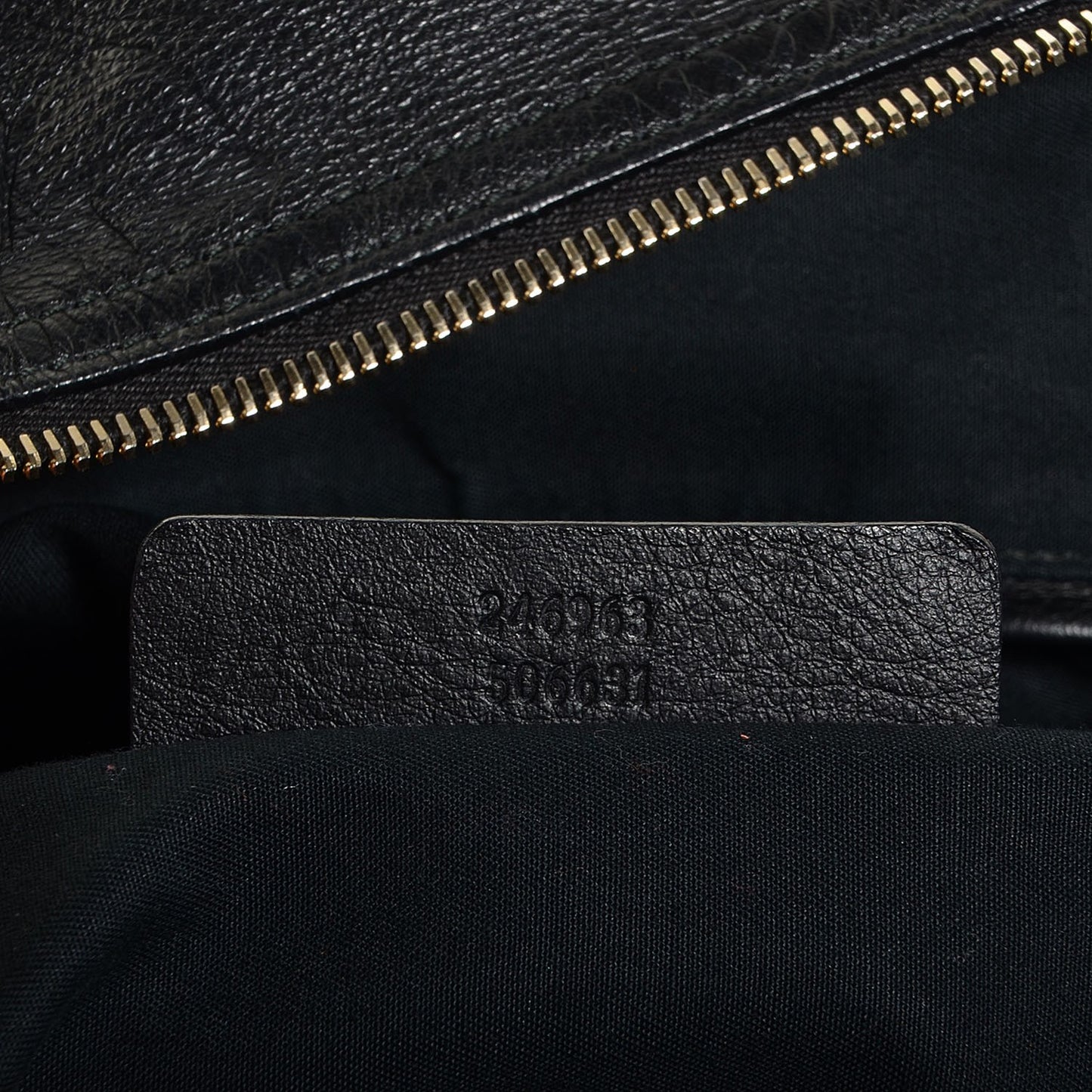 Leather Skull Embossed De Manta Tote Black