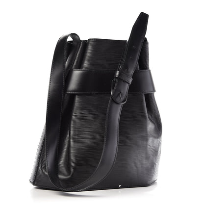 Louis Vuitton Epi Sac D'Epaule Black 3 of 9