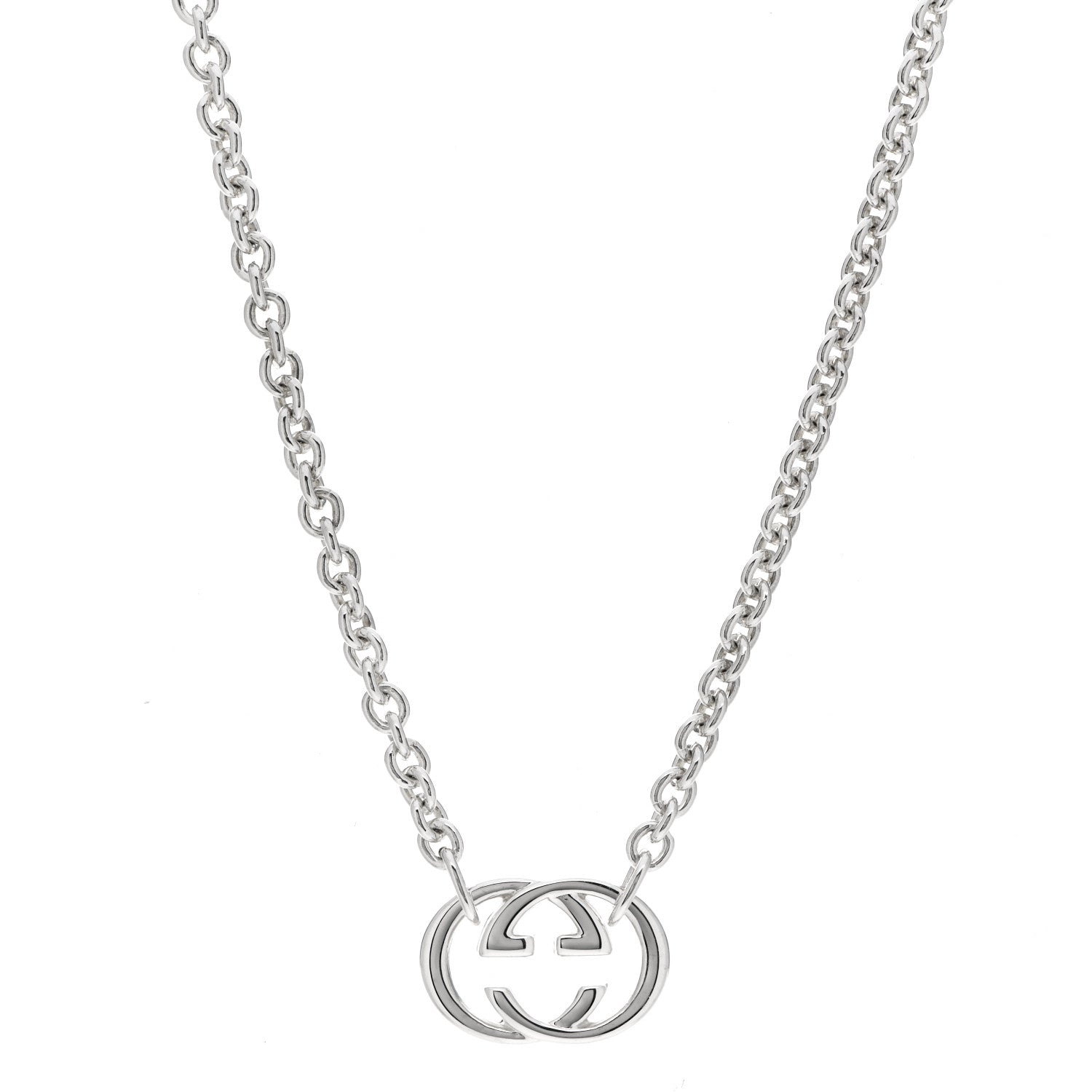 Gucci Sterling Silver Britt Necklace 1 of 6