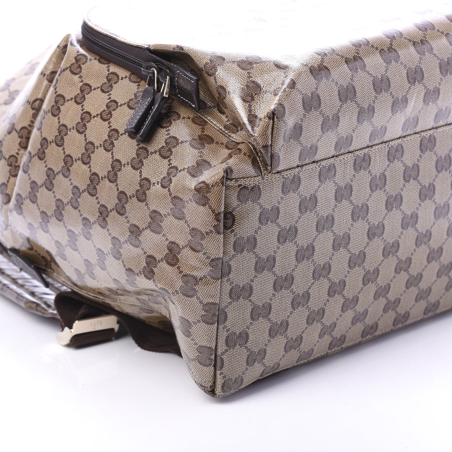 Crystal Monogram Backpack Dark Brown