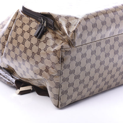 Gucci Crystal Monogram Backpack Dark Brown 5 of 11