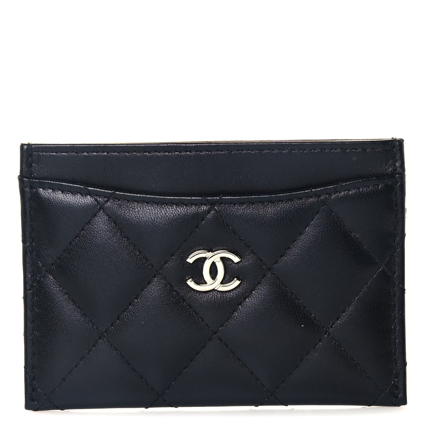 Chanel Lambskin Quilted Card Holder Black 1 of 8