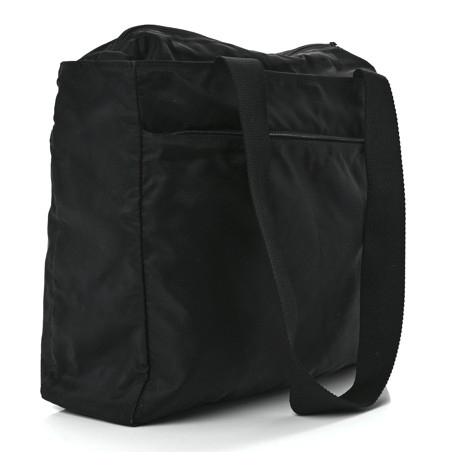 Prada Nylon Vela Large Zip Tote Black 3 of 11