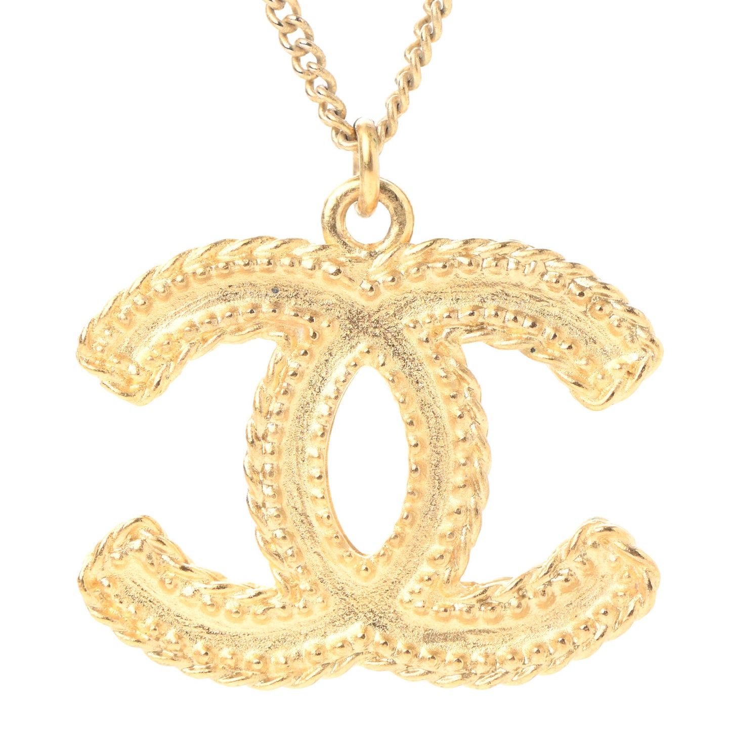 CC Necklace Matte Gold