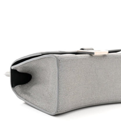 Balenciaga Sparkling Fabric Hourglass Top Handle Bag XS Silver 10 of 12