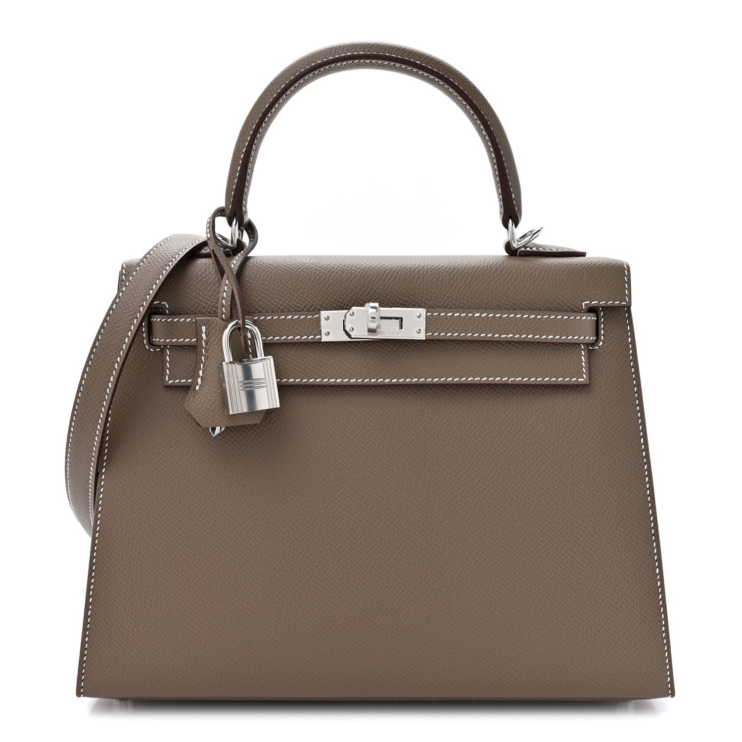 Hermes Epsom Kelly Sellier 25 Etoupe 1 of 11