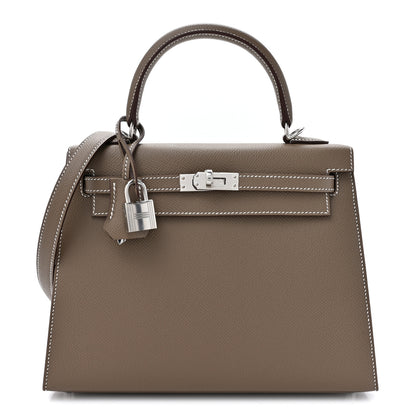 Hermes Epsom Kelly Sellier 25 Etoupe 1 of 11