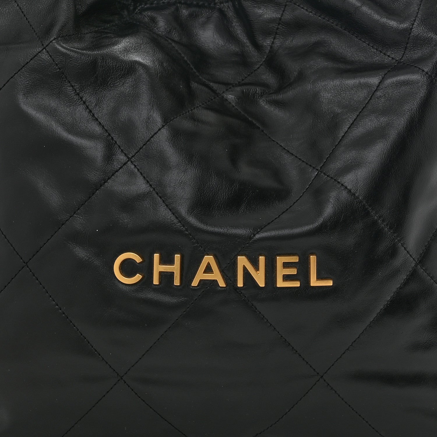Chanel Shiny Calfskin Quilted Chanel 22 Black 9 of 11