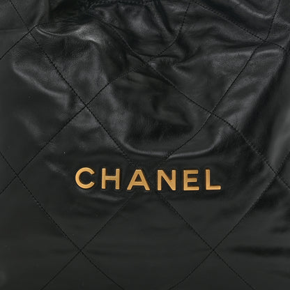 Chanel Shiny Calfskin Quilted Chanel 22 Black 9 of 11