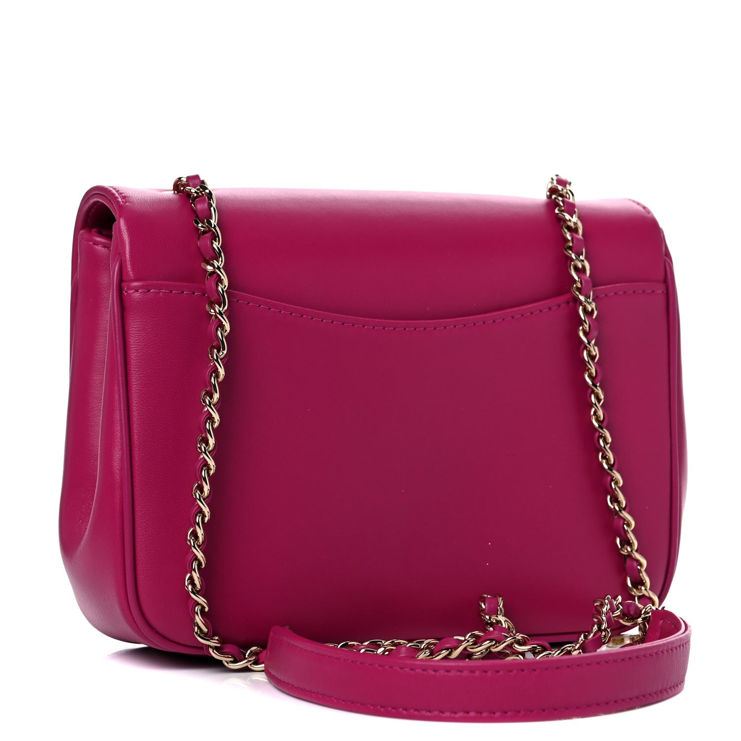 Chanel Lambskin CC Mania Flap Bag Pink 3 of 11