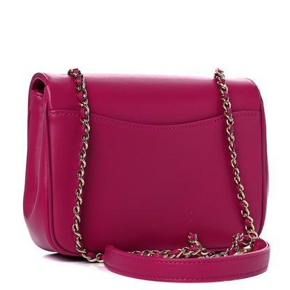 Chanel Lambskin CC Mania Flap Bag Pink 3 of 11