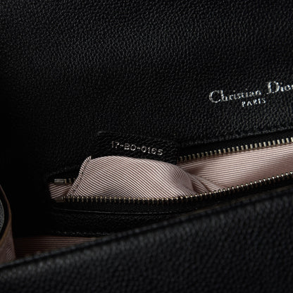 Christian Dior Grained Calfskin Medium Diorama Flap Bag Black 8 of 12