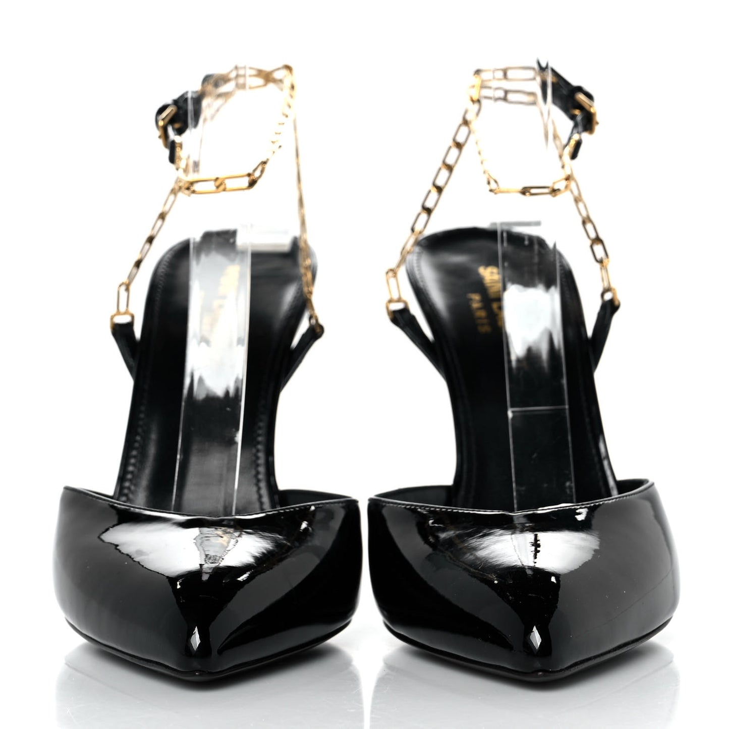 Patent Venus Chain 95 Pumps 37 Black