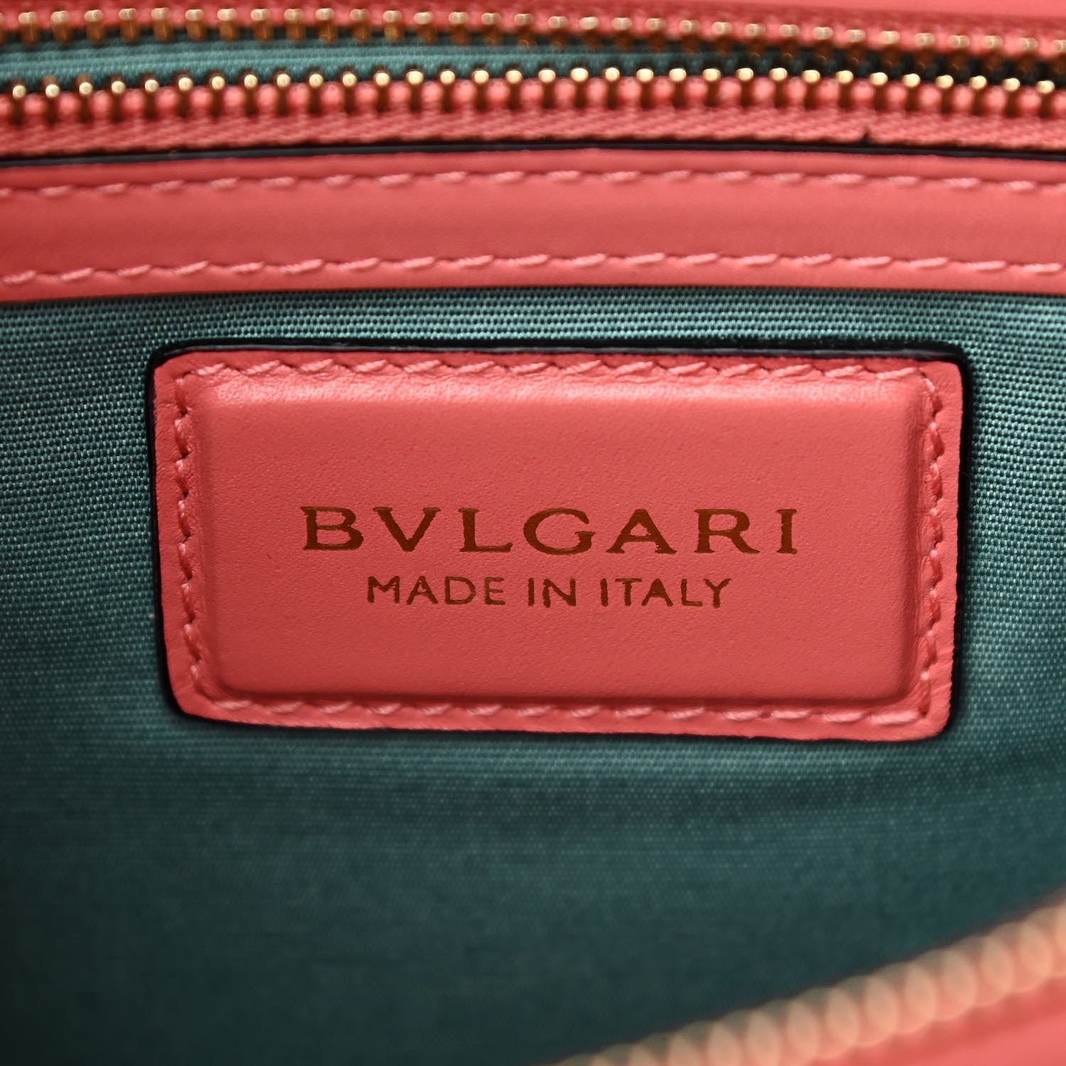 Bulgari Calfskin Serpenti Forever Shoulder Bag Coral 6 of 9