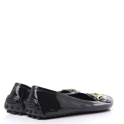 Louis Vuitton Patent Calfskin Oxford Ballerina Flats 40 Black 4 of 8