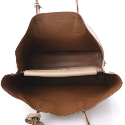Prada Saffiano Cuir Medium Double Bag Sabbia 5 of 15