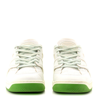 Gucci Demetra GG Supreme Monogram Womens Basket Low Top Sneakers 35 Great White Green 3 of 11