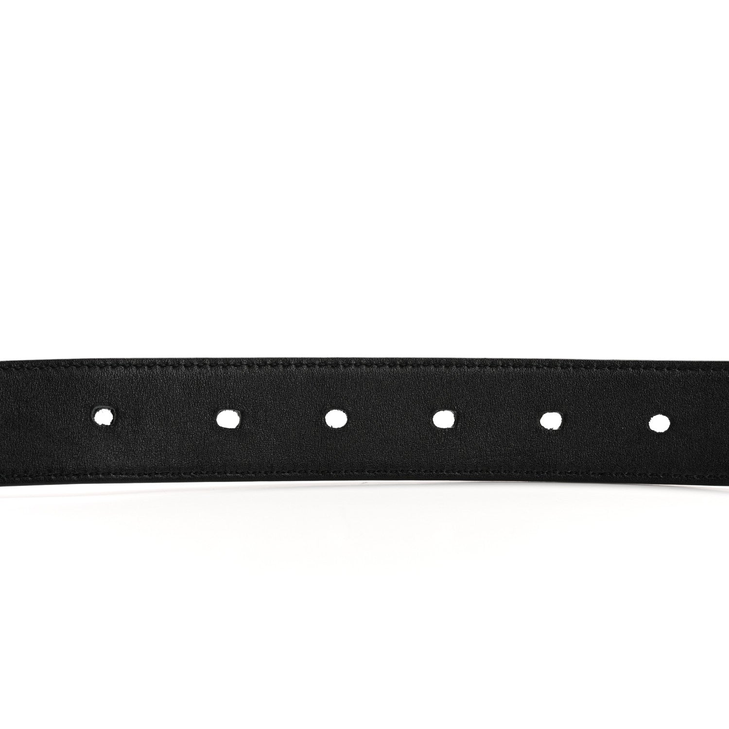 Saint Laurent Lambskin Monogram Cassandre Square Buckle Belt 100 40 Black 8 of 16