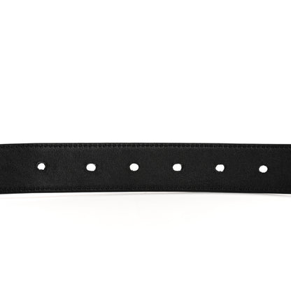 Saint Laurent Lambskin Monogram Cassandre Square Buckle Belt 100 40 Black 8 of 16
