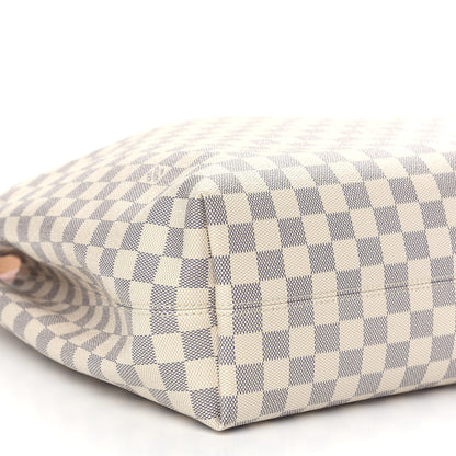 Louis Vuitton Damier Azur Graceful MM Rose Ballerine 8 of 9