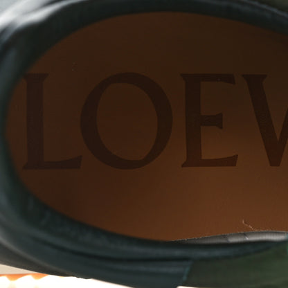 Loewe Nylon Suede Flow Runner Sneakers 37 Green Multicolor 8 of 13