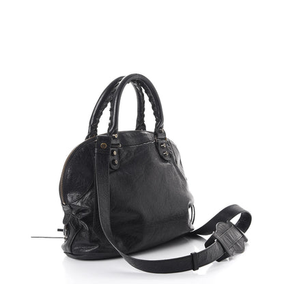 Balenciaga Agneau Classic Hardware Bowling Bag Black 3 of 12