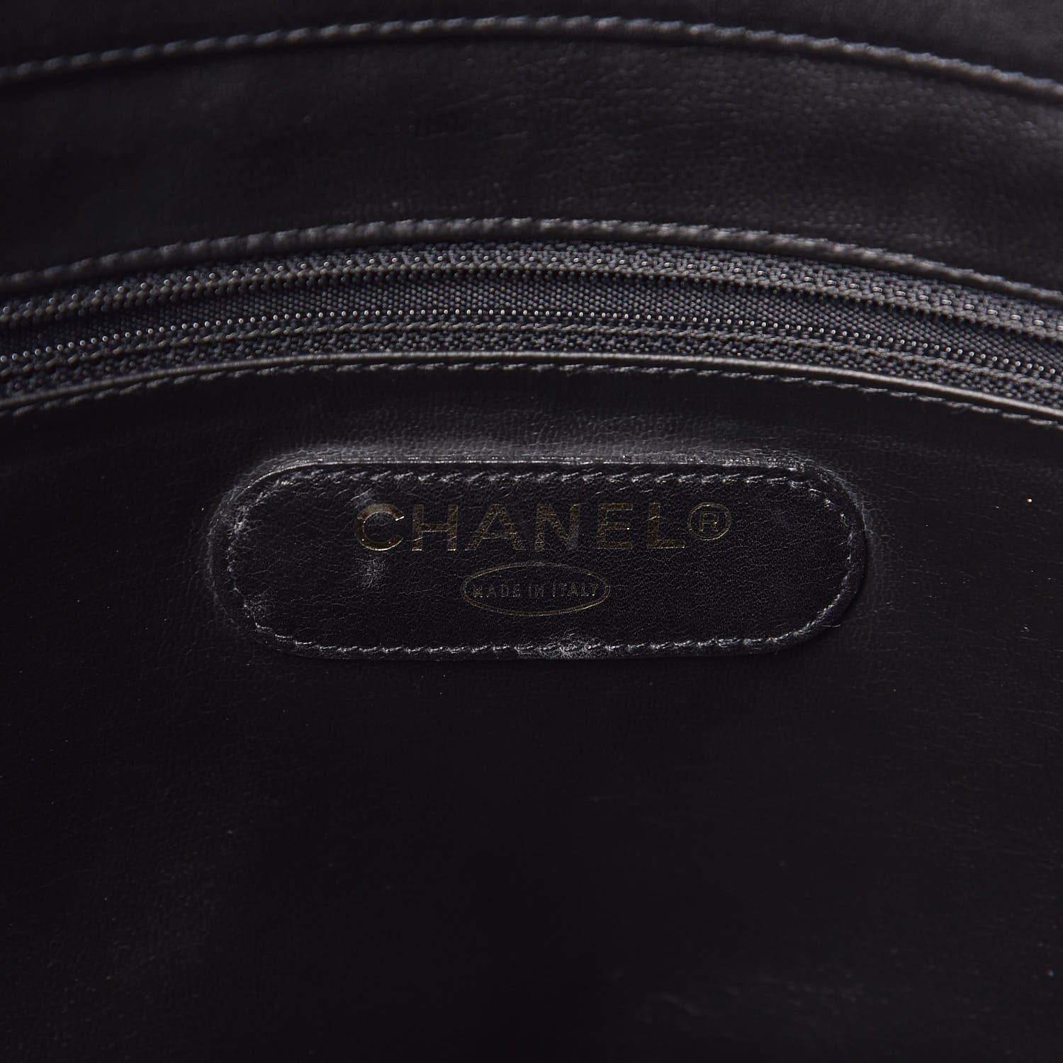 Chanel Calfskin Stitched XL Weekender Black 6 of 11