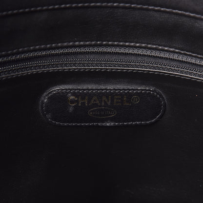 Chanel Calfskin Stitched XL Weekender Black 6 of 11