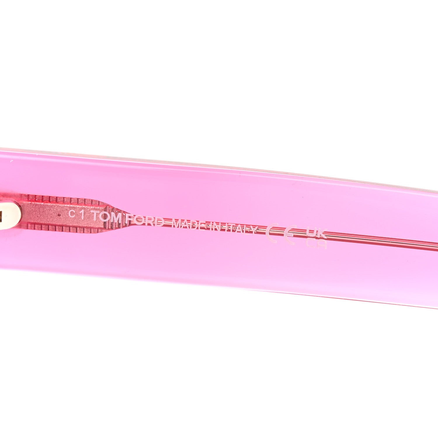 Tom Ford Acetate Fausto Sunglasses TF711 Transparent Pink 5 of 8