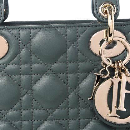 Christian Dior Lambskin Cannage Small My ABCDior Lady Dior Green 8 of 8