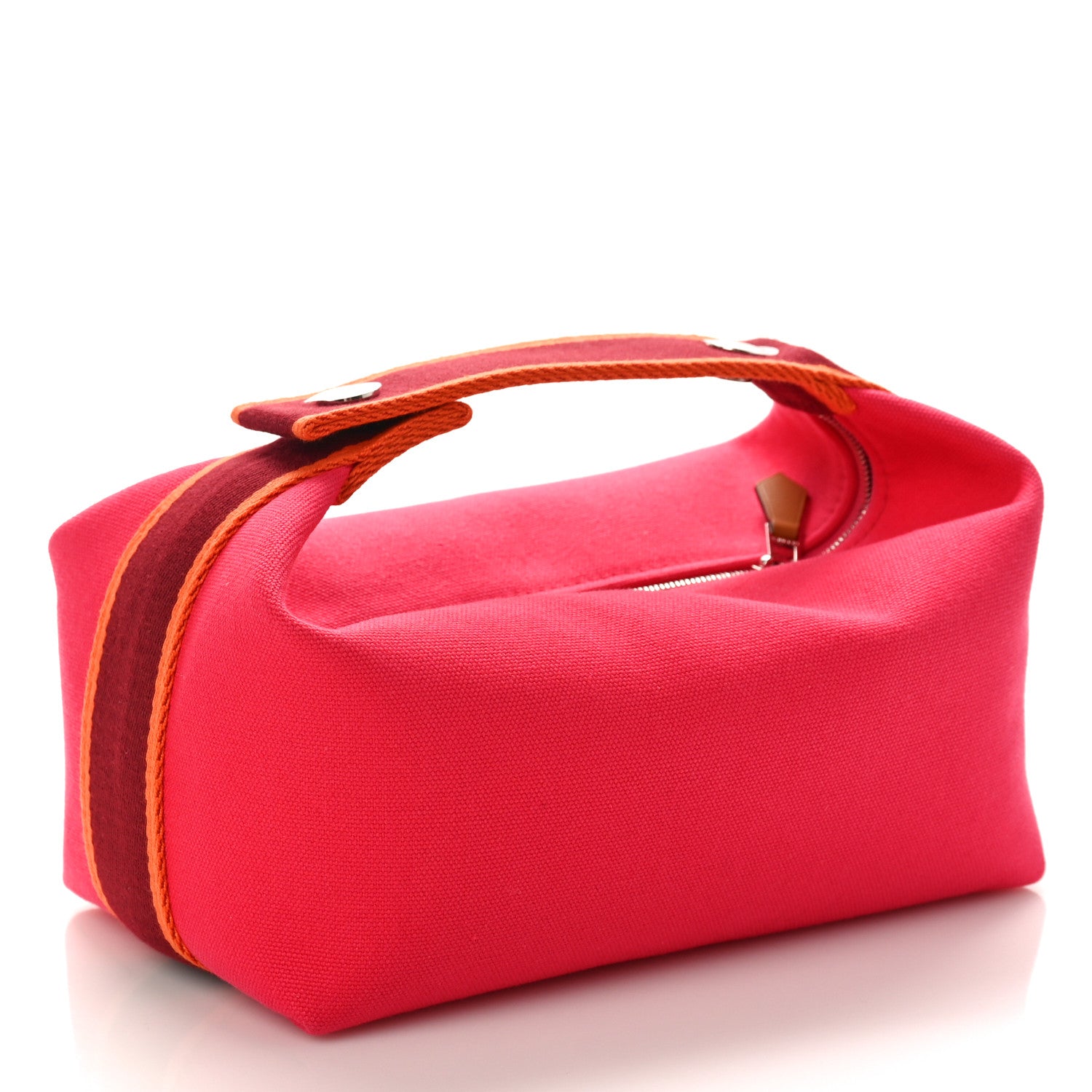 Hermes Canvas Small Bride-A-Brac Pouch Hibiscus 3 of 8