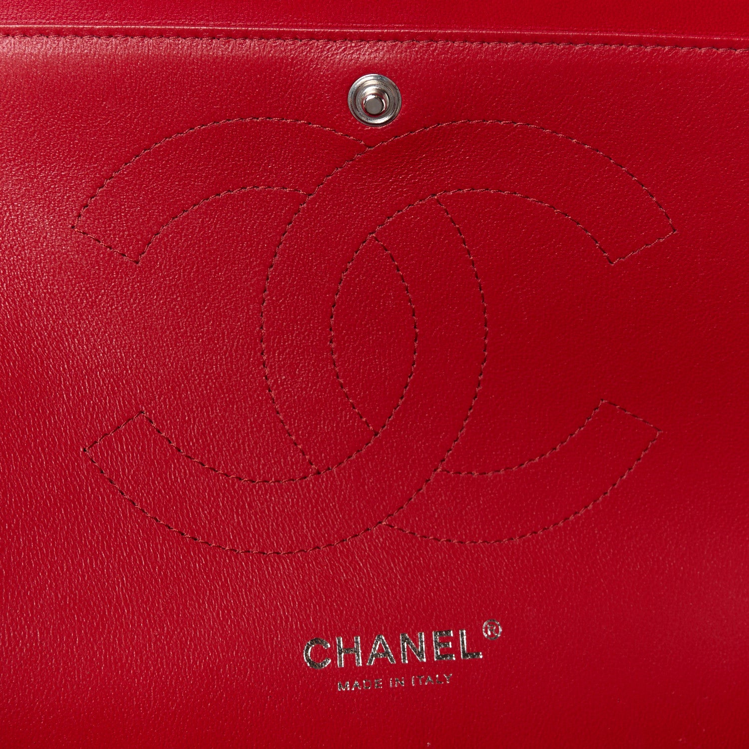 Chanel Lambskin Quilted Jumbo Double Flap Red 6 of 11