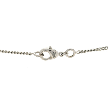 Chanel Enamel CC Drop Necklace Silver 4 of 4