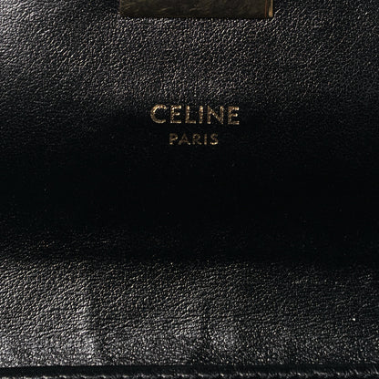 Celine Shiny Smooth Calfskin C Wallet On Chain Bag Black 5 of 9