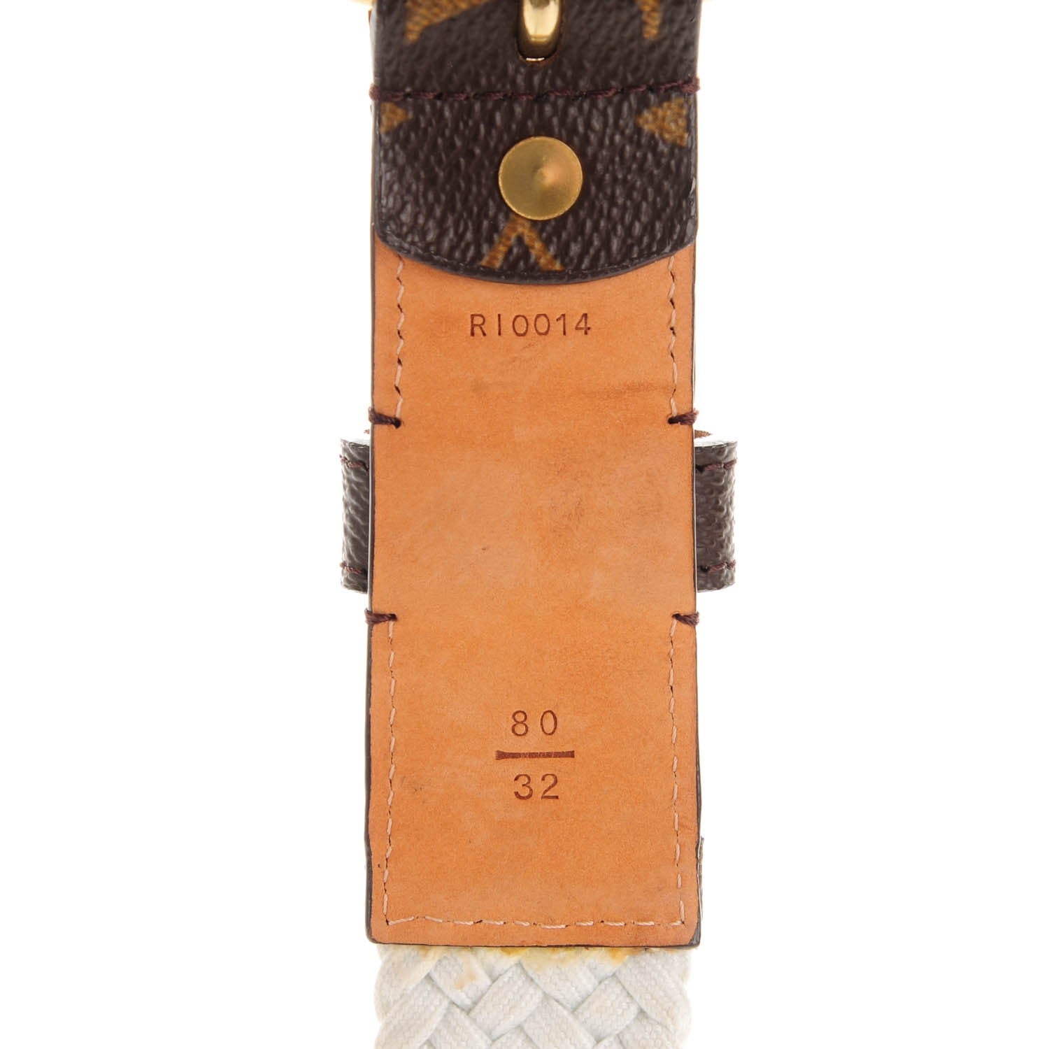 Louis Vuitton Monogram Woven Belt 80 32 3 of 7