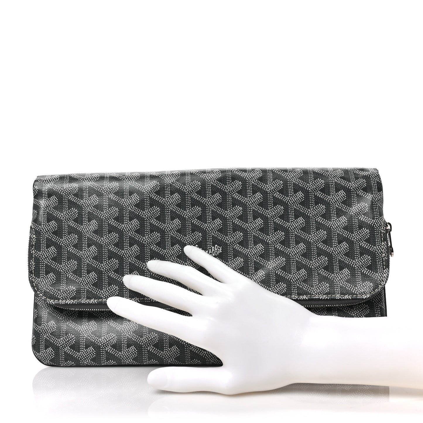 Goyardine Sainte Marie Soft Clutch Grey